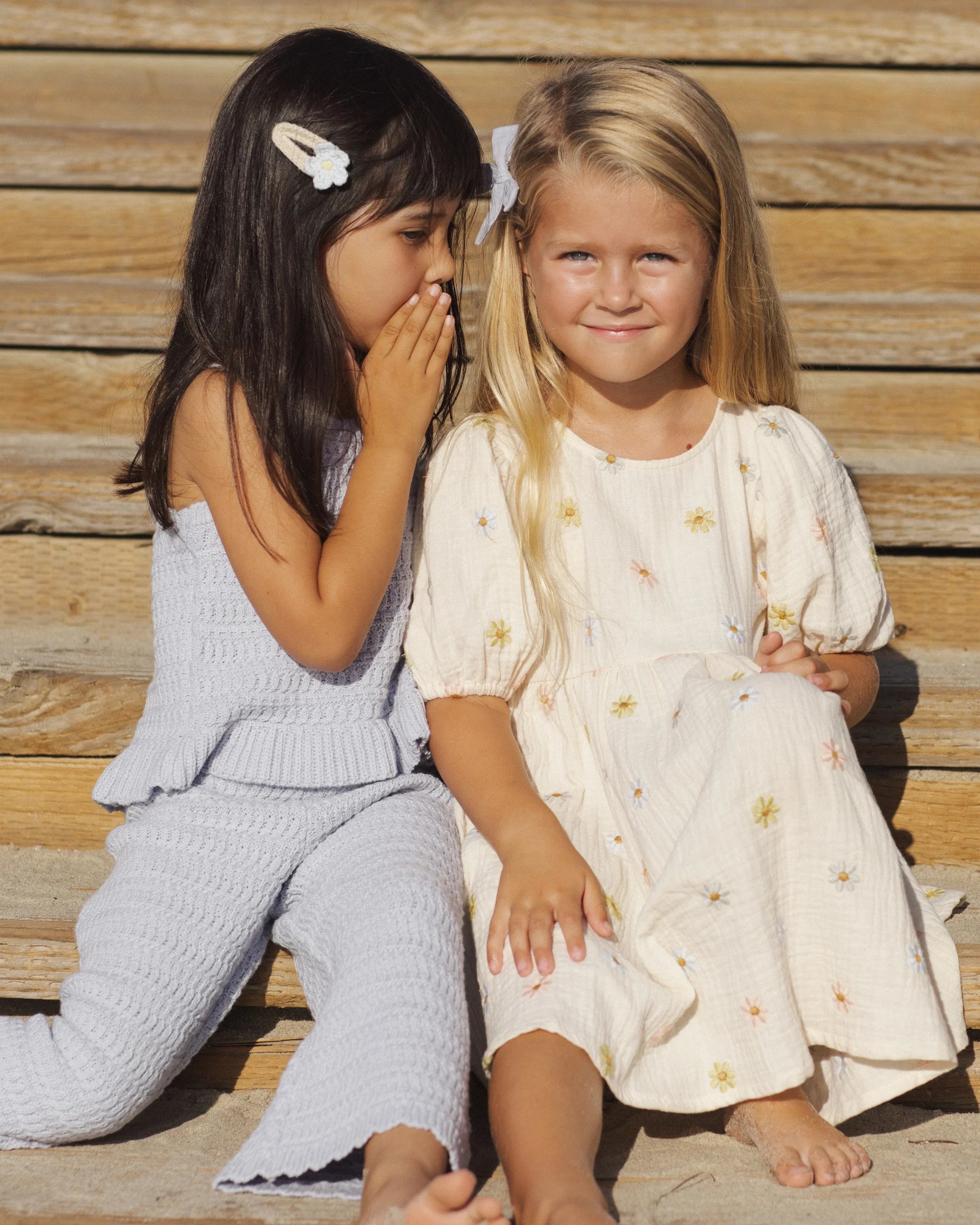 Rylee & Cru - Marley Dress Embroidered Daisies