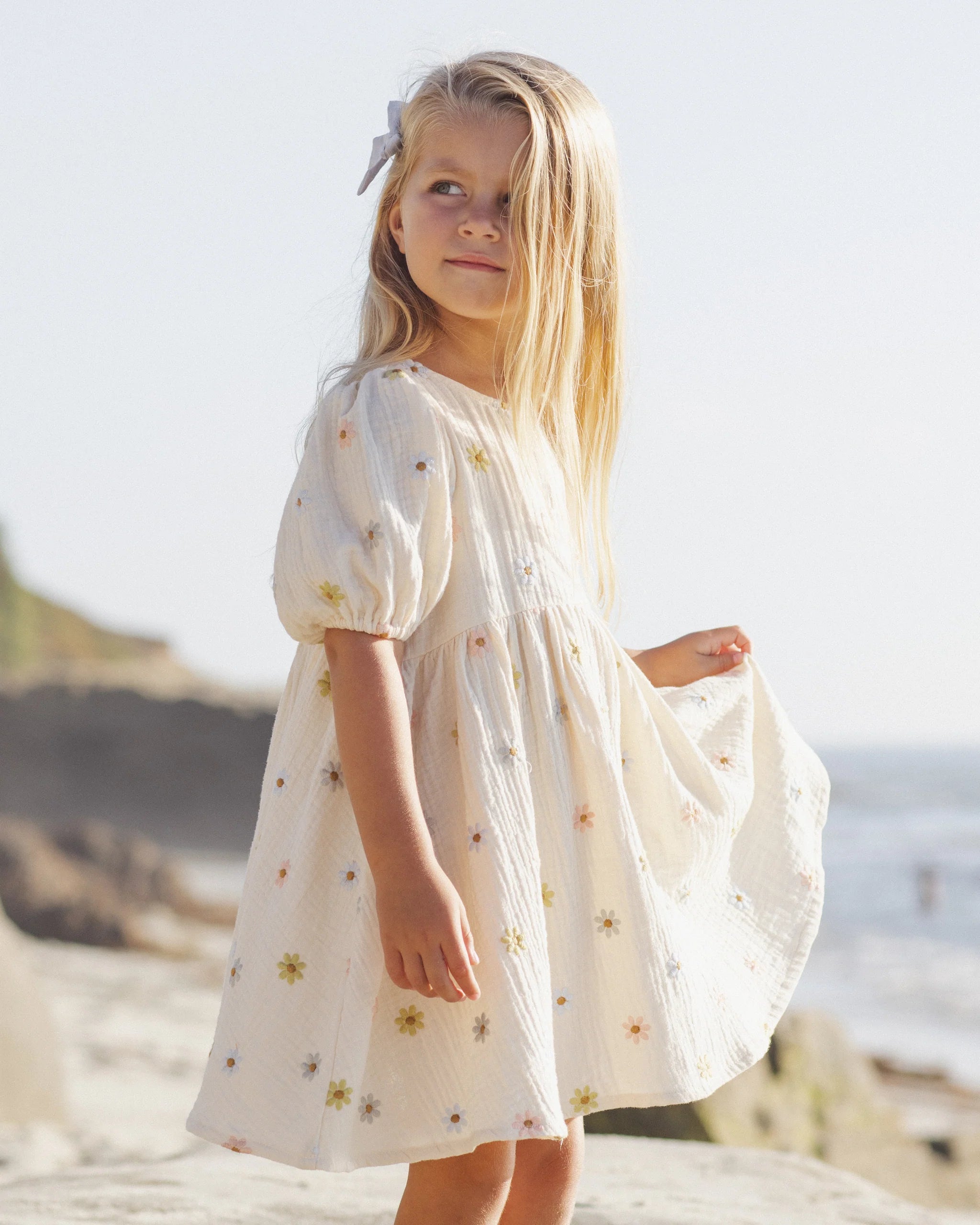 Rylee & Cru - Marley Dress Embroidered Daisies
