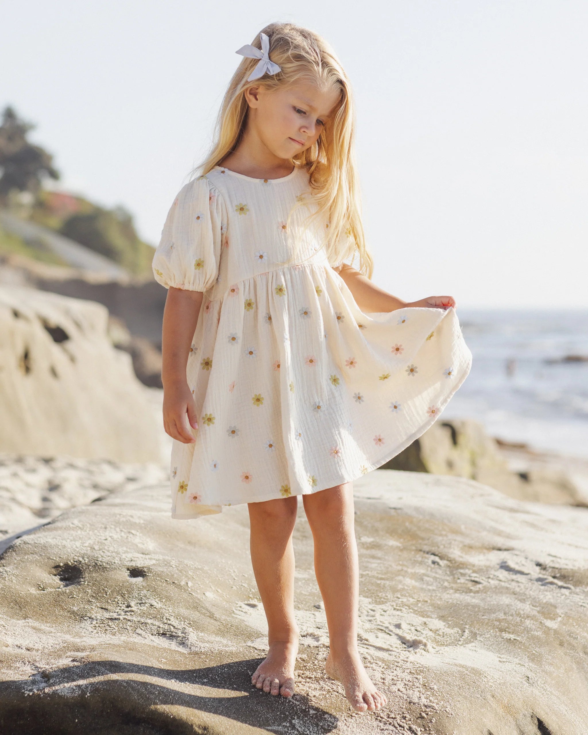 Rylee & Cru - Marley Dress Embroidered Daisies