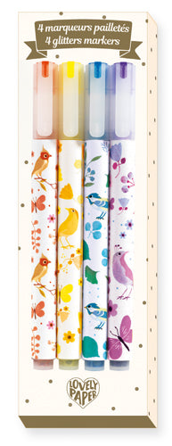Djeco - Marqueurs Paillettes Tinou