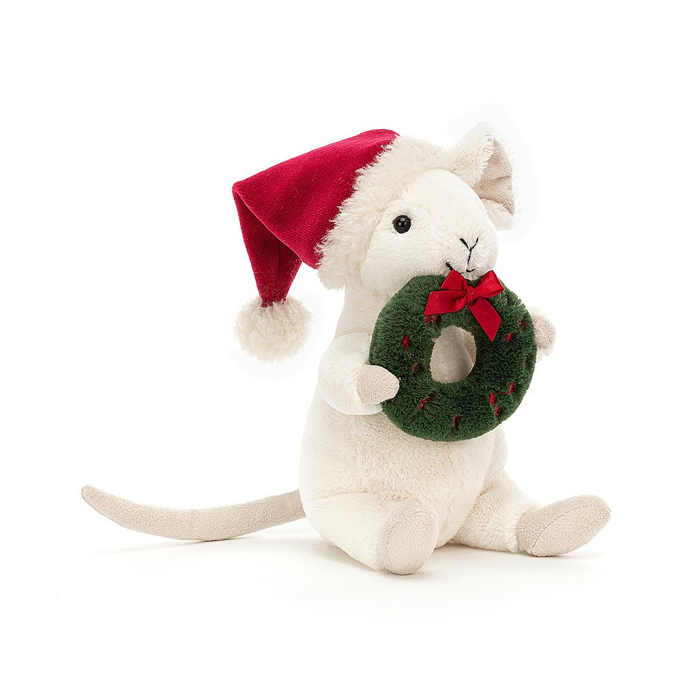 Jellycat - Merry Mouse: Christmas wreath