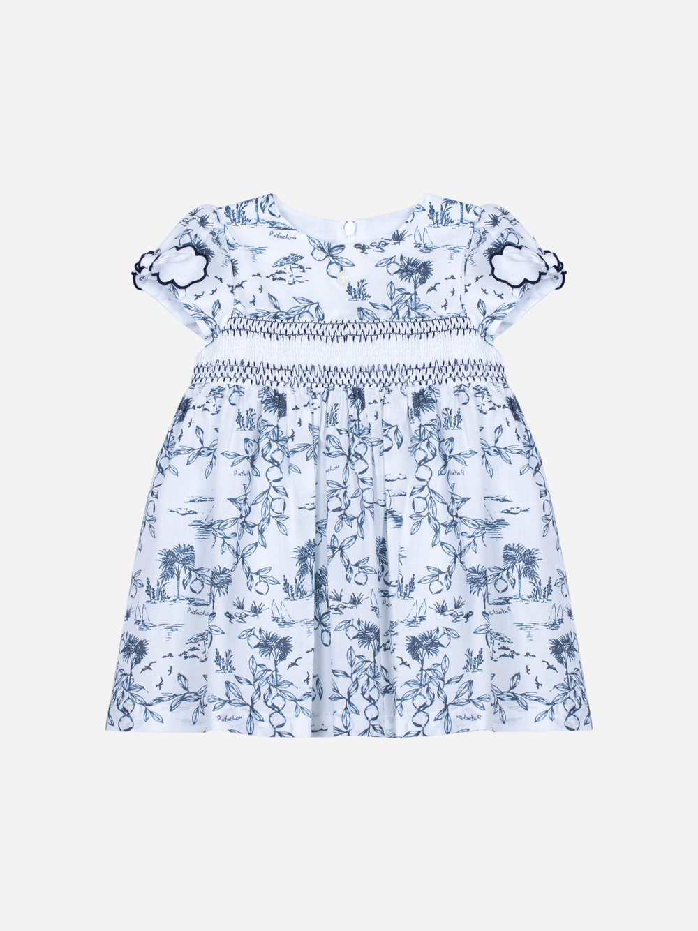 Patachou - Robe en popeline bleu marine