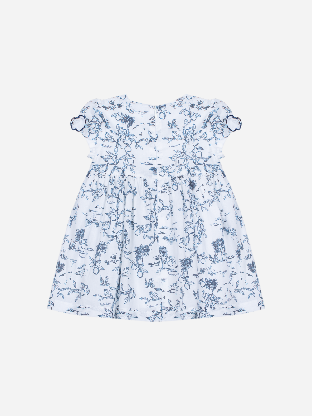 Patachou - Robe en popeline bleu marine