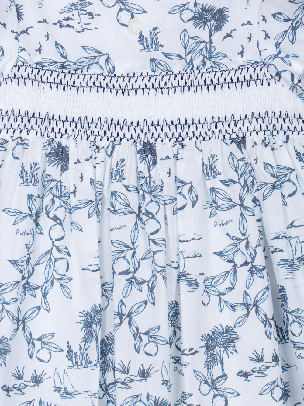 Patachou - Robe en popeline bleu marine