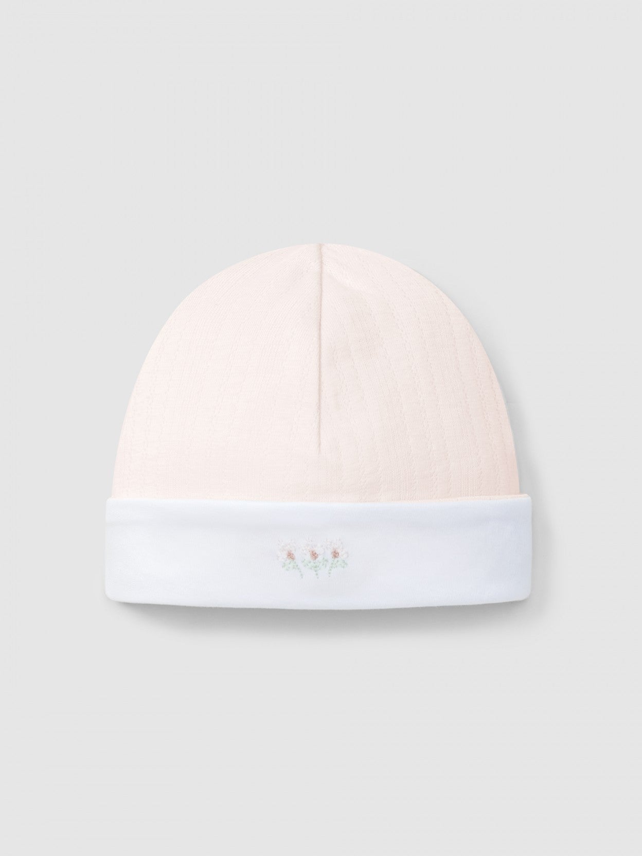 Laranjinha - Organic cotton beanie with embroidered detail