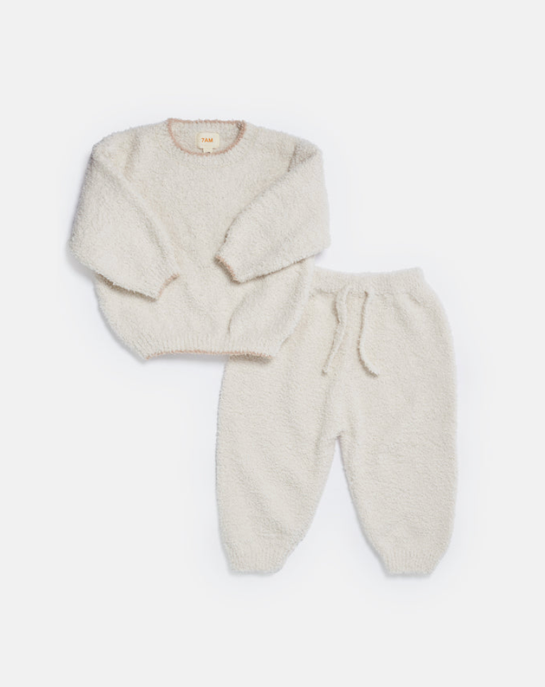 7 AM - Fuzzy Wide Leg Pants