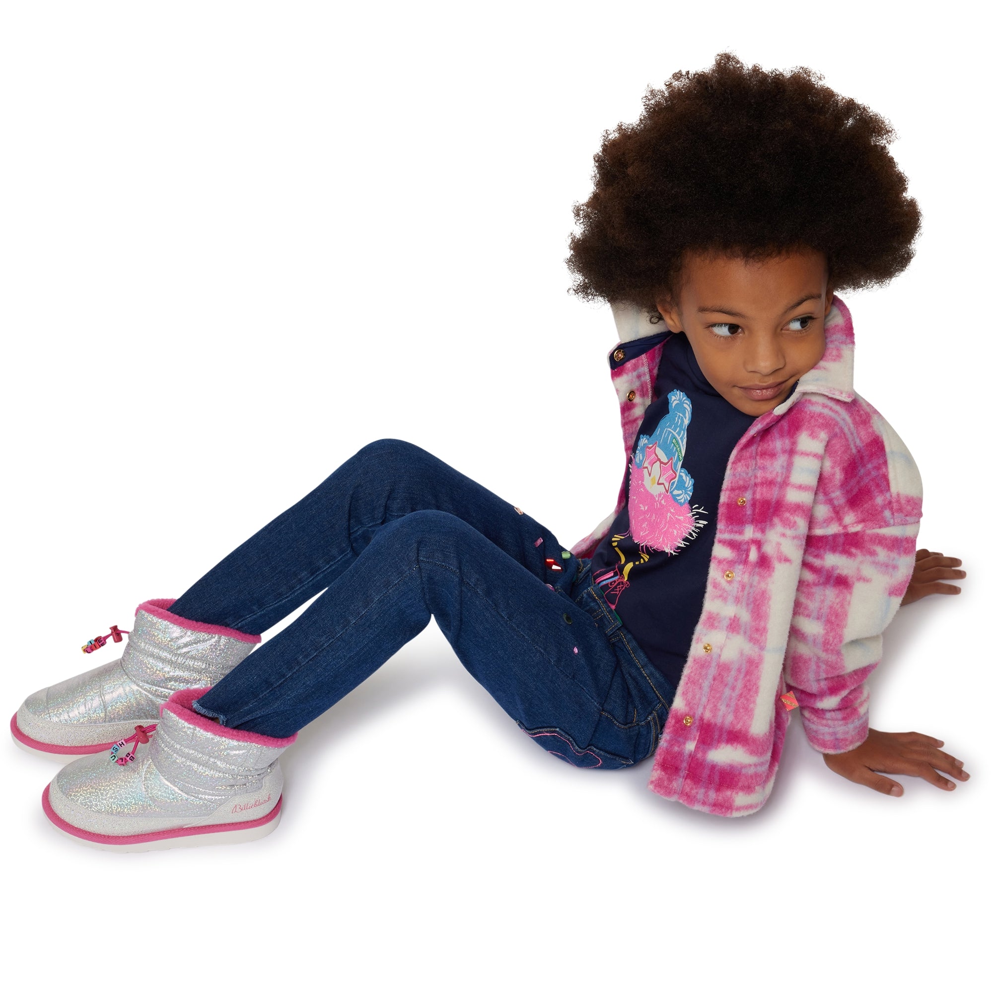 Billieblush - Pantalon en Denim Éclatants - Coupe Étroite