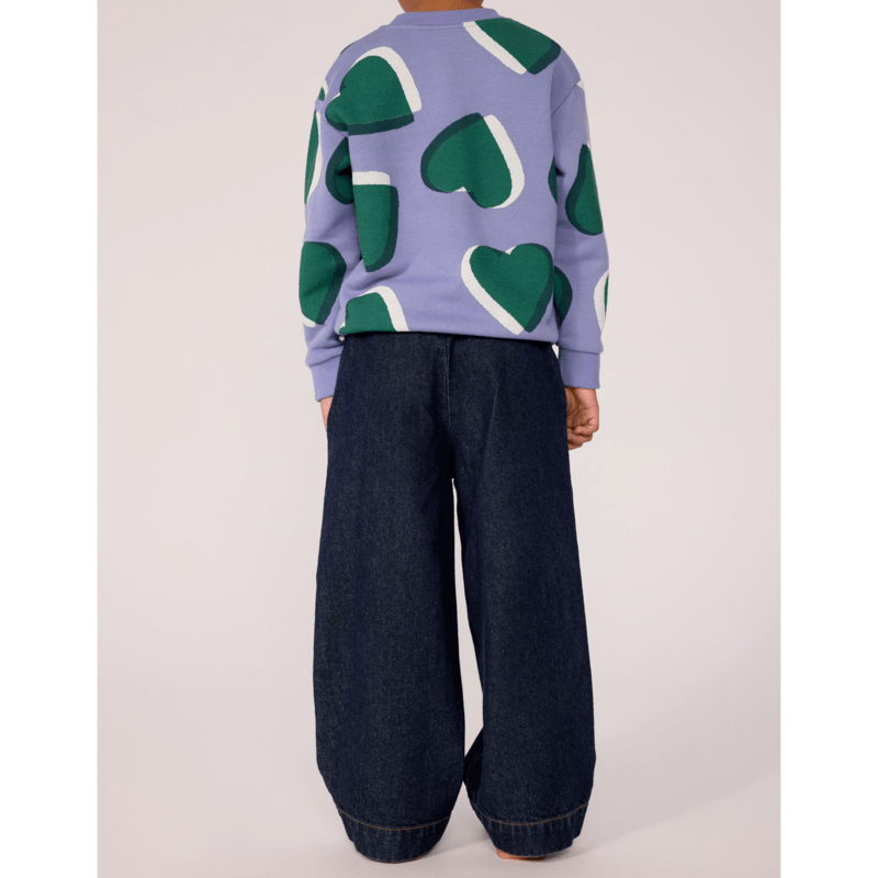 Petit Bateau - Pantalon wide leg enfant en denim