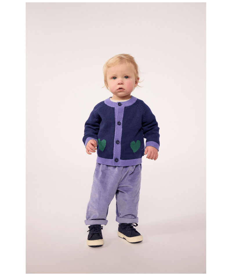 Petit Bateau - Plain Velvet Baby Trousers