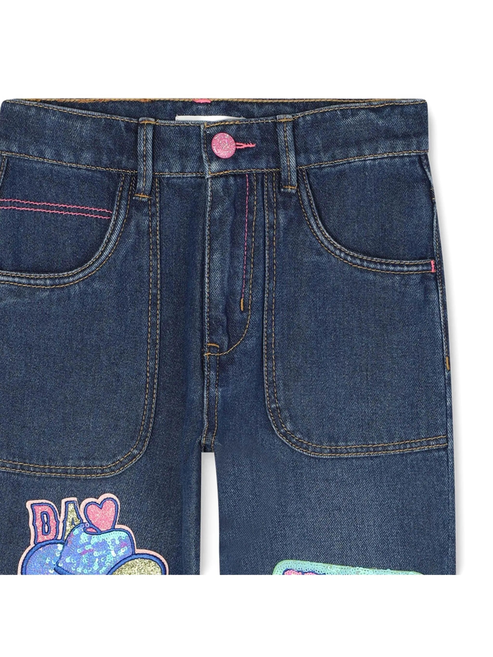 Billieblush - Denim Patch Trousers