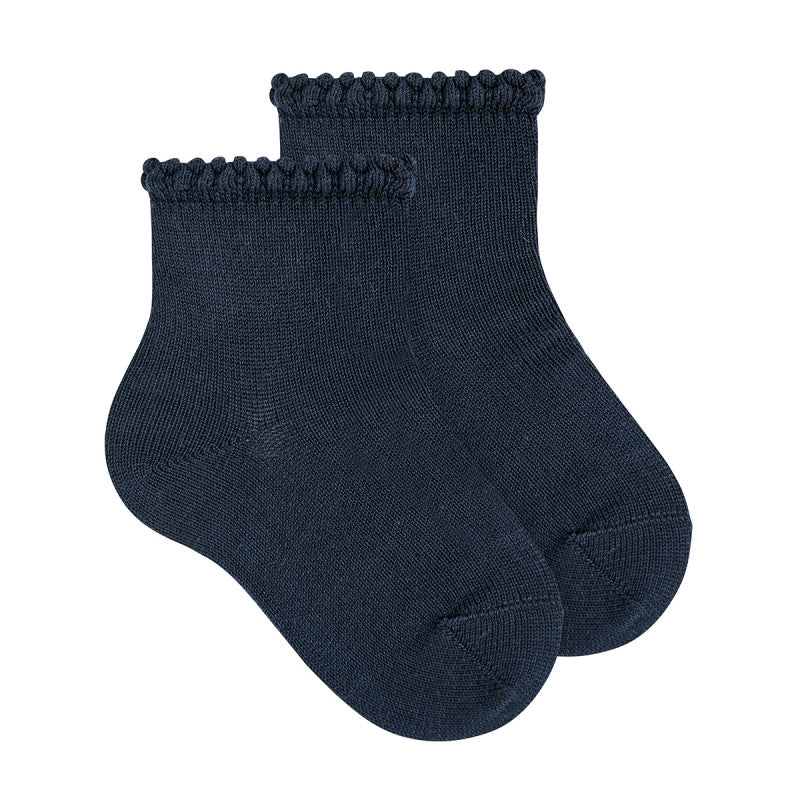 Condor - Chaussettes courtes bordure à motif