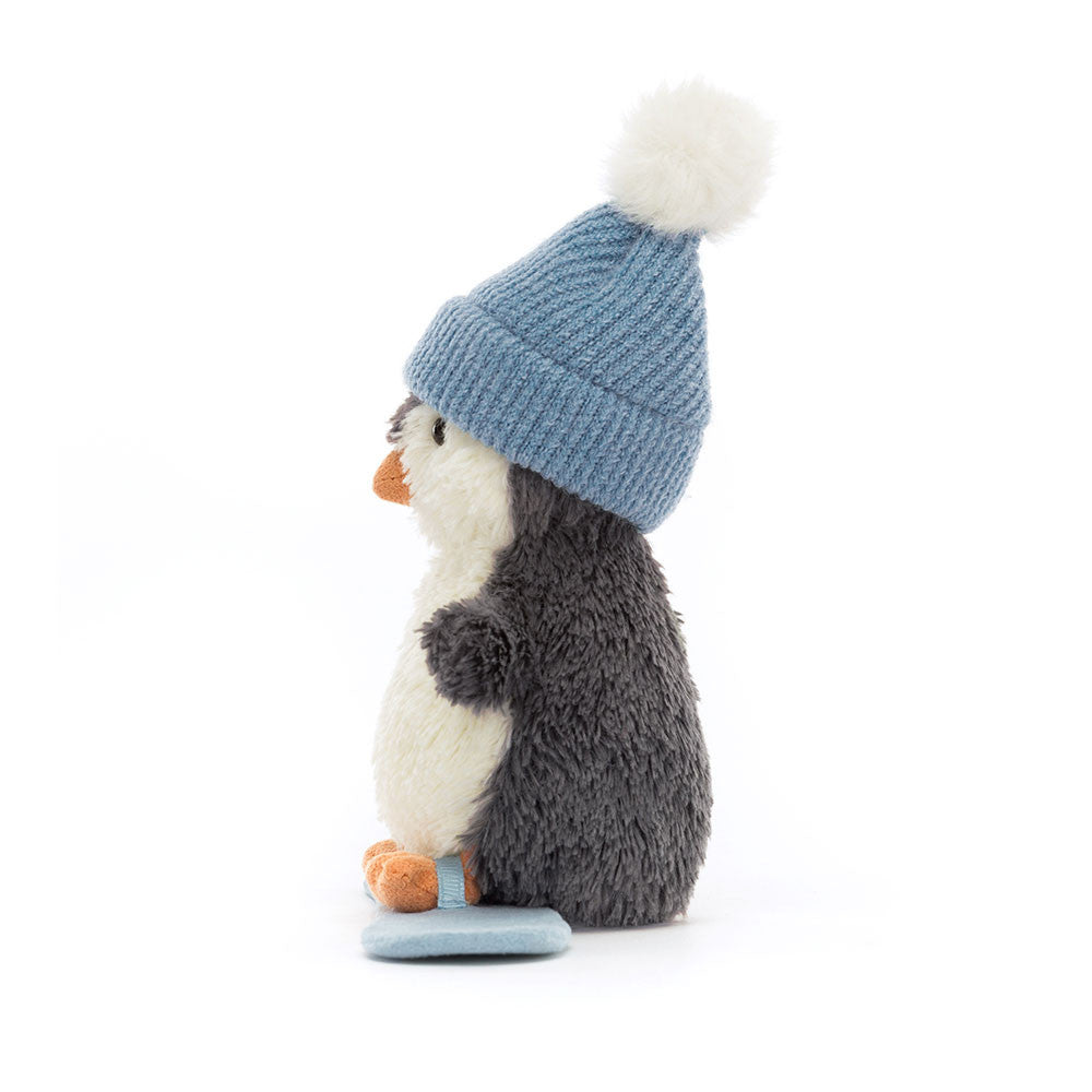 Jellycat - Peanut the penguin in snowboarding