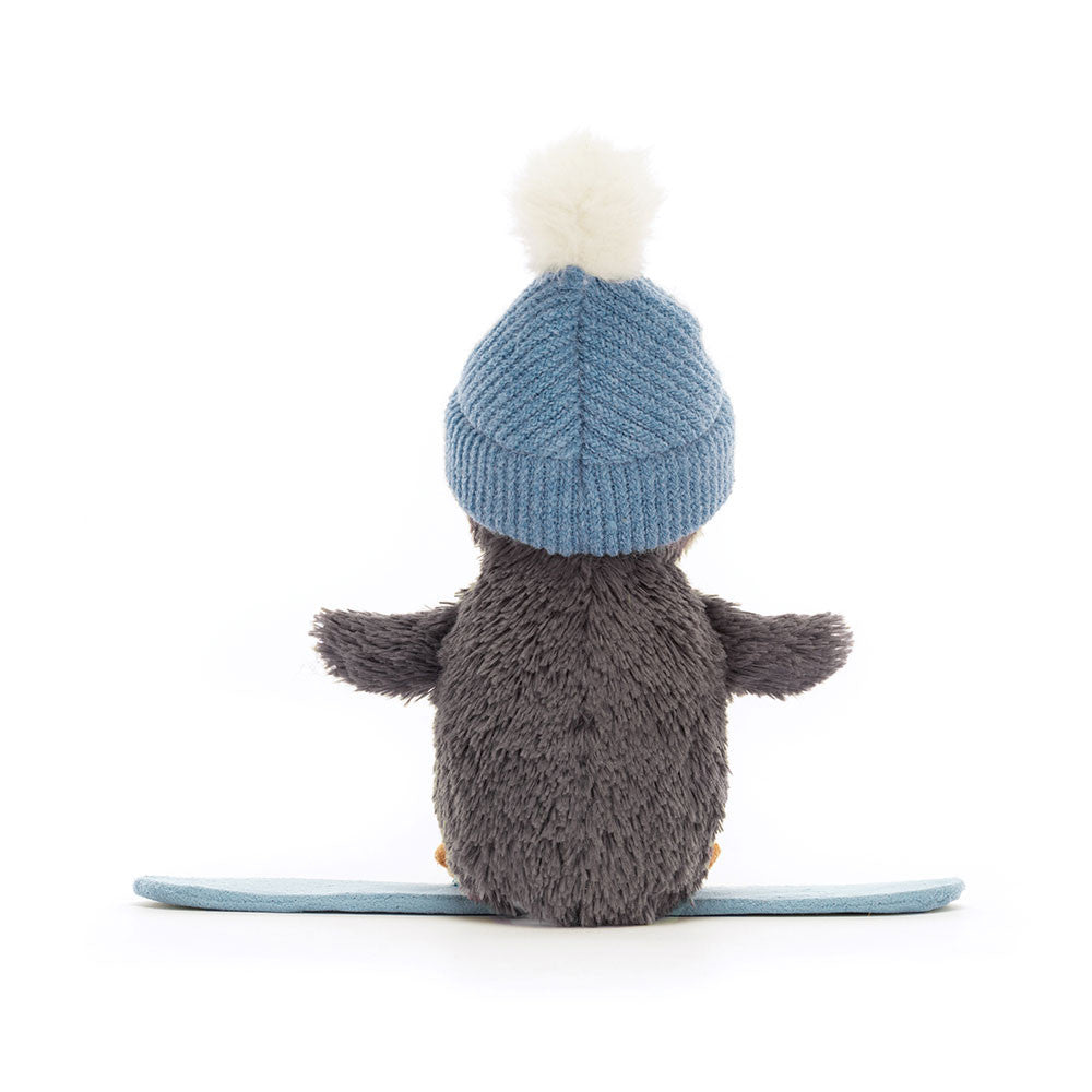 Jellycat - Peanut the penguin in snowboarding