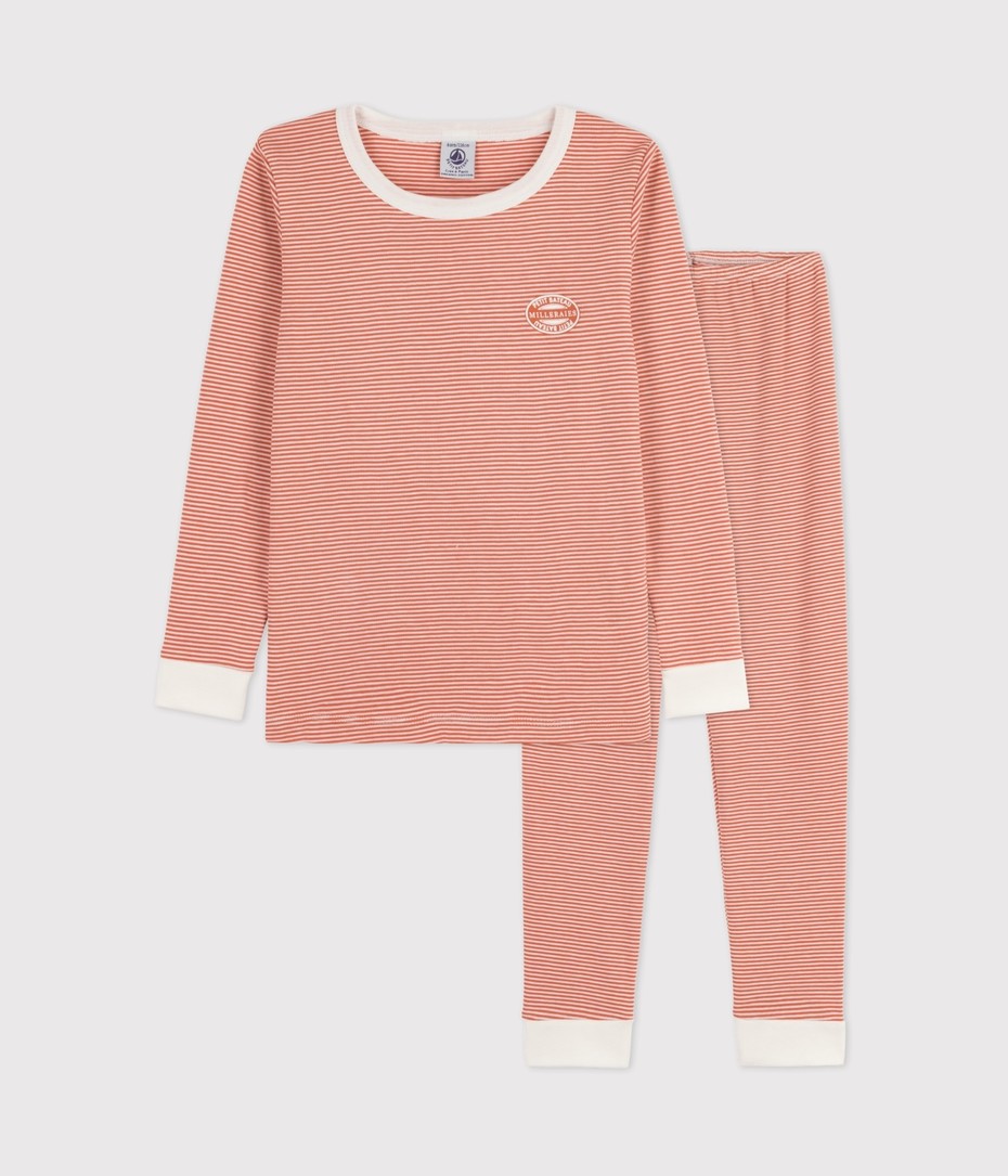 Petit Bateau - Striped Pyjamas Brandy