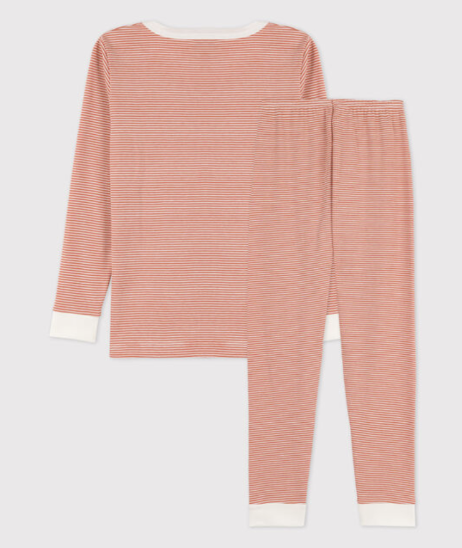 Petit Bateau - Striped Pyjamas Brandy
