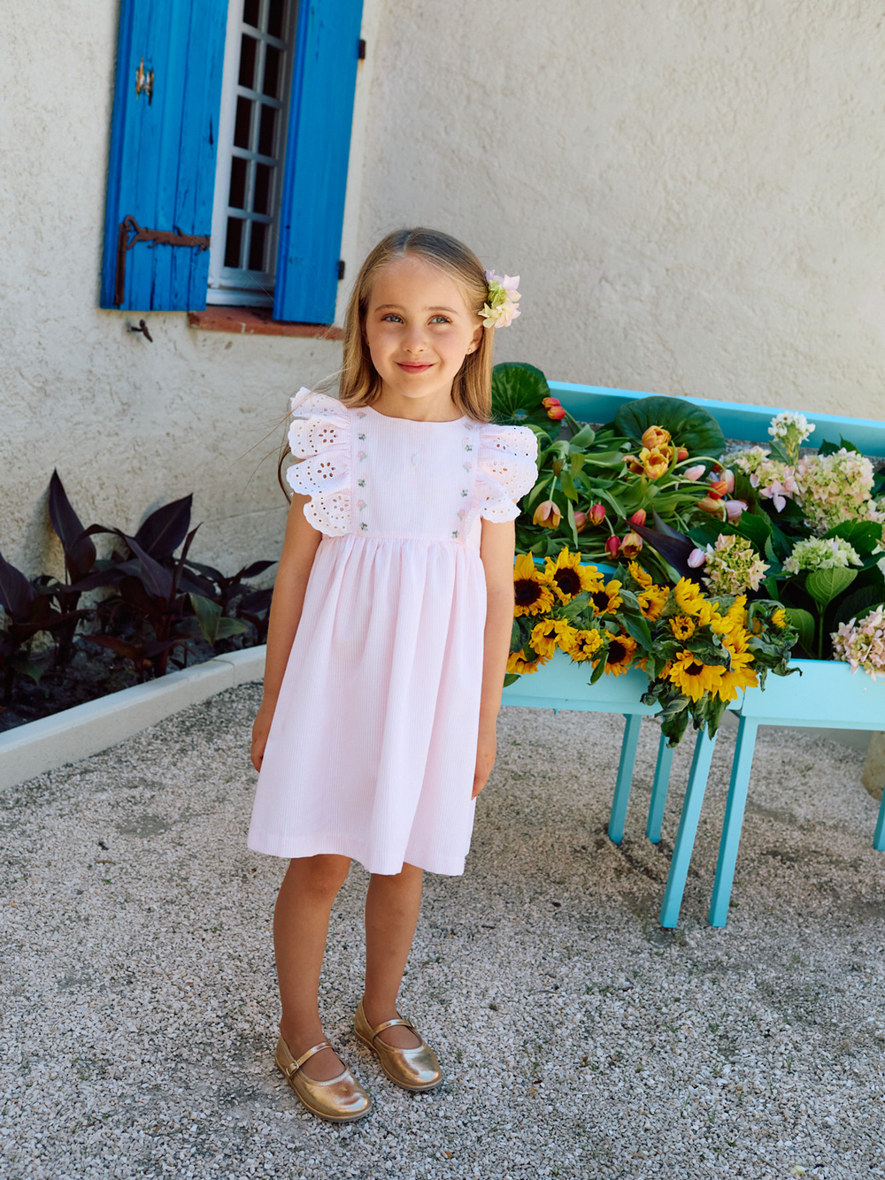 Patachou - Robe rose à rayures