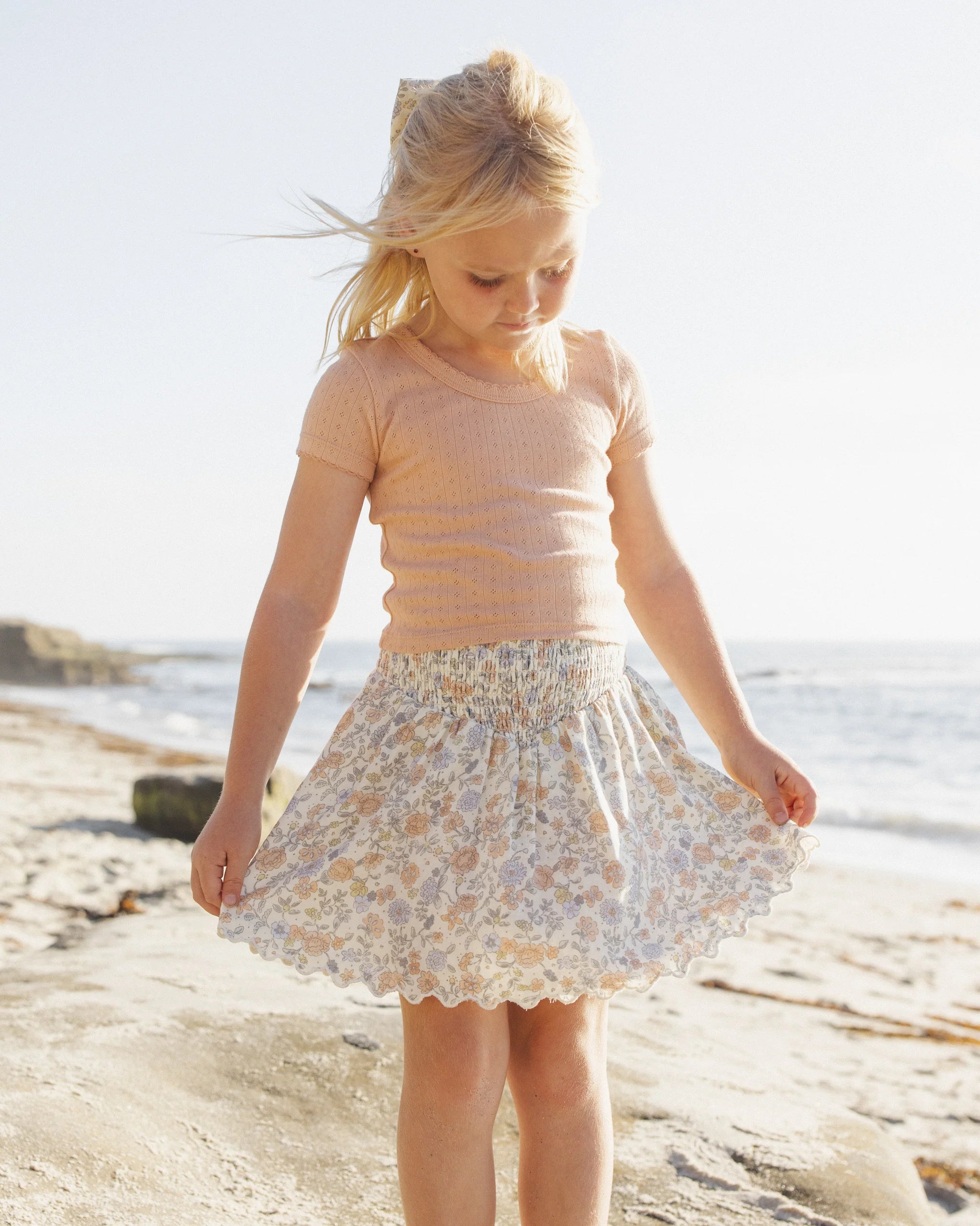 Rylee + Cru - T-Shirt Pointelle