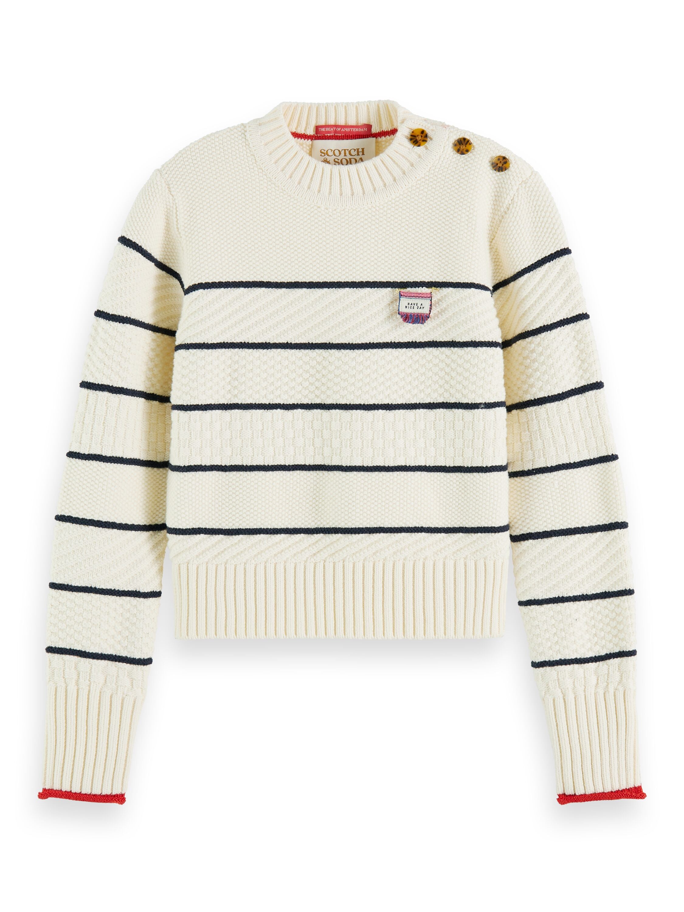 Scotch & Soda - Striped Knit Sweater