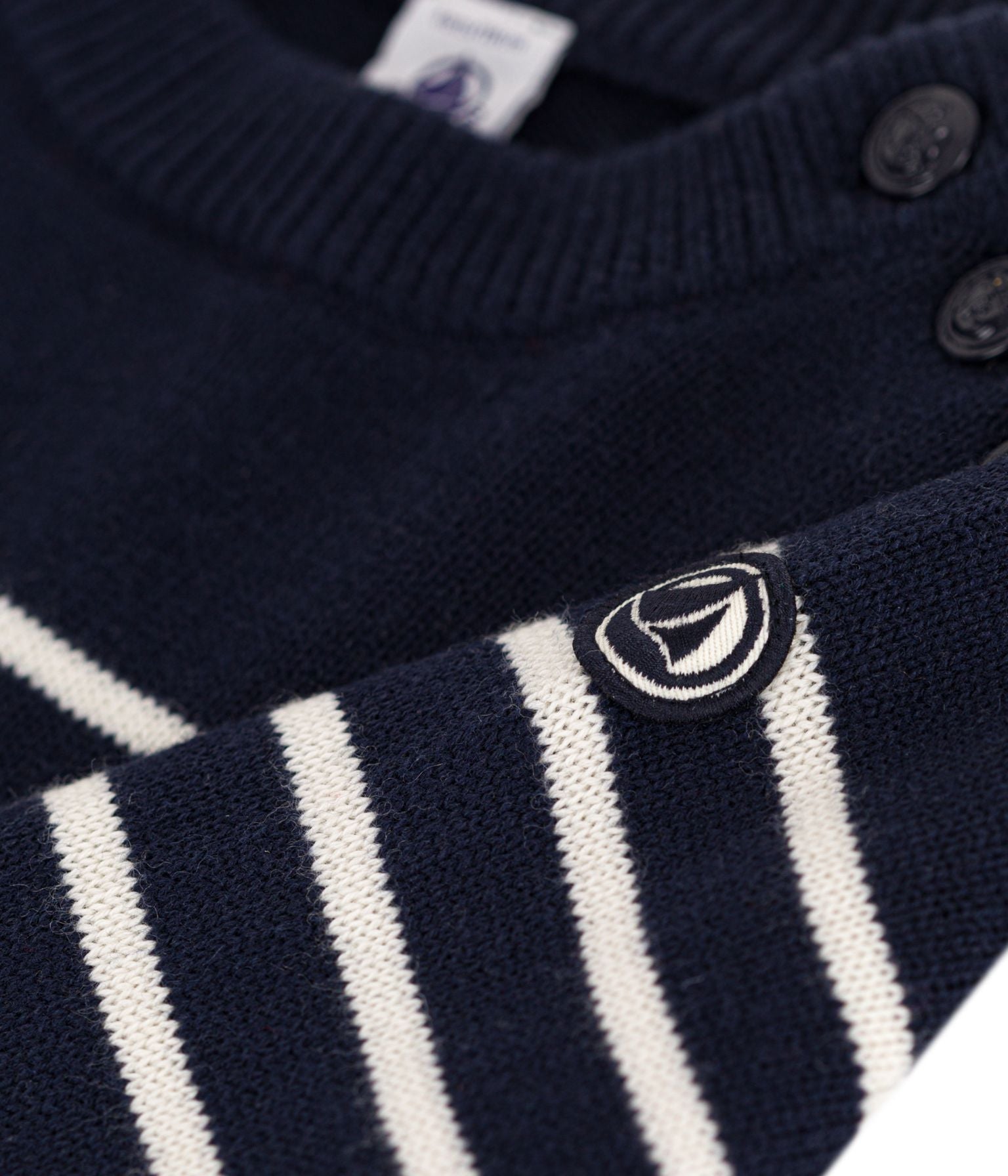 Petit Bateau - Pull Marinière en Tricot
