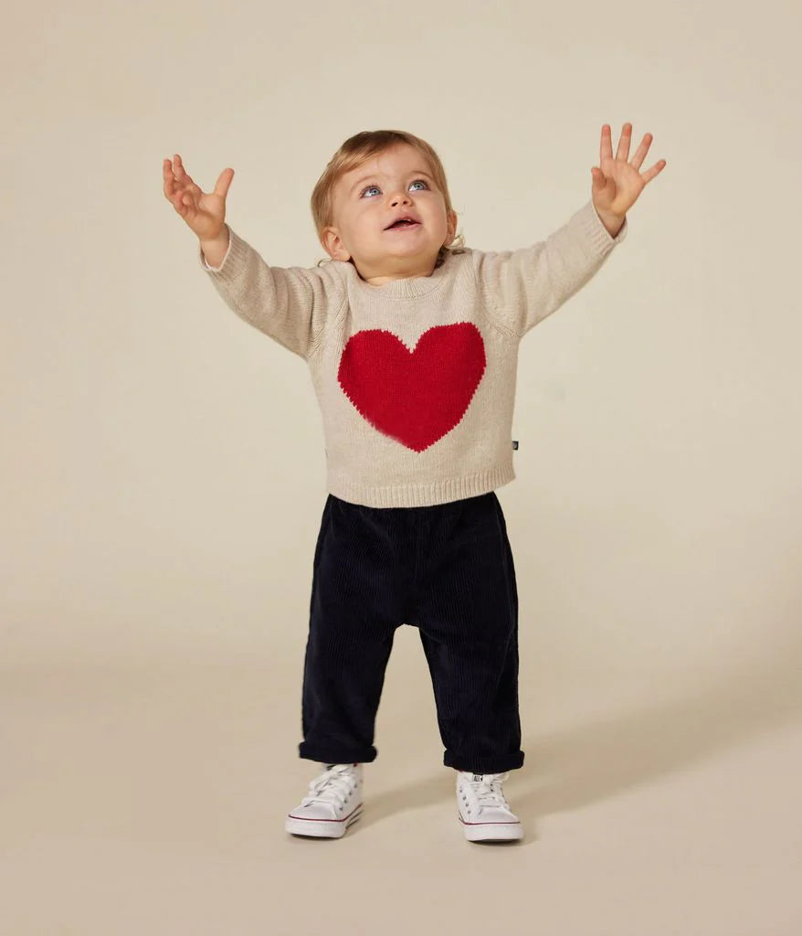 Petit Bateau - Pull Coeur (Bébé)