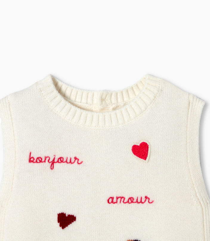 Jacadi - Pull Sans Manches Organza