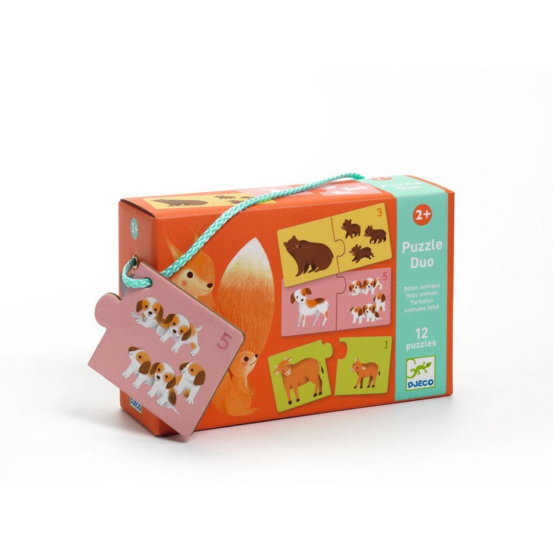 Djeco - Duo Puzzle: Baby Animals