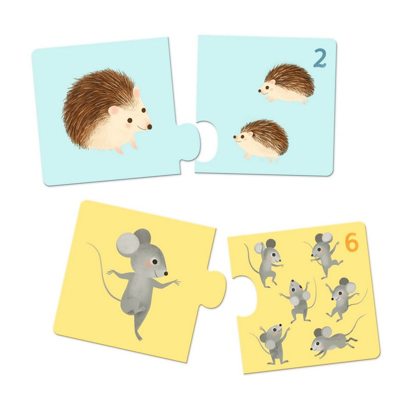 Djeco - Duo Puzzle: Baby Animals