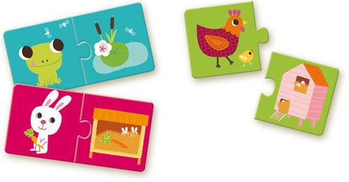 Djeco - Duo Puzzle: Habitat