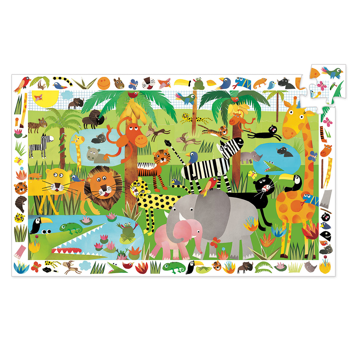 Djeco - Observation Puzzle: Jungle (35 pcs)
