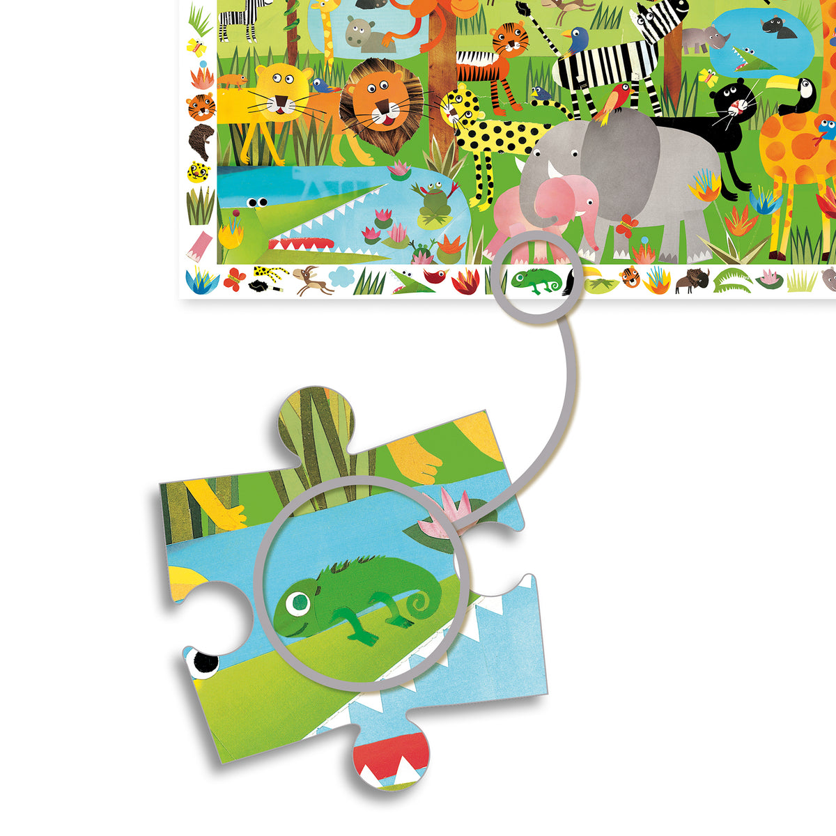Djeco - Observation Puzzle: Jungle (35 pcs)