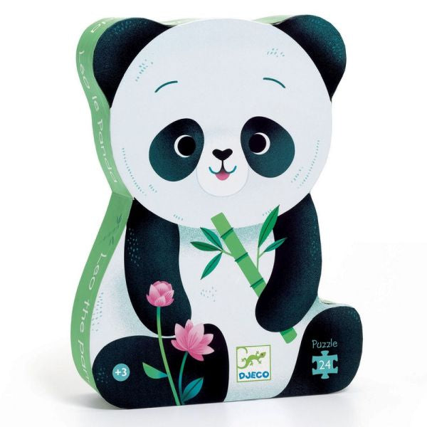 Djeco - Silouhette Puzzle: Léo Le Panda (24 pcs)