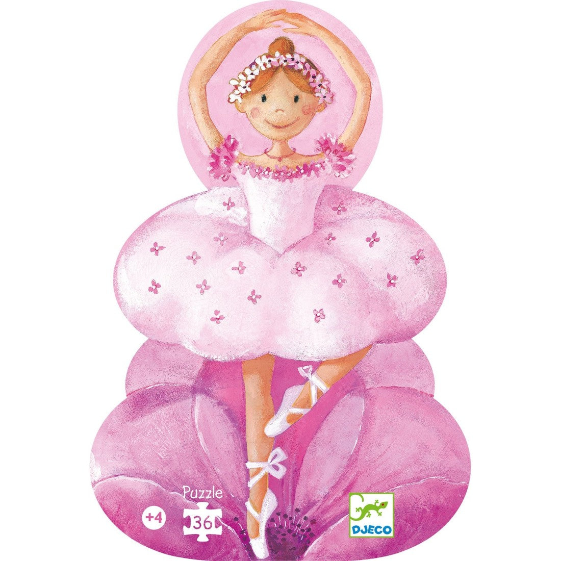 Djeco - Silhouette Puzzle: Ballerina (36 pcs)