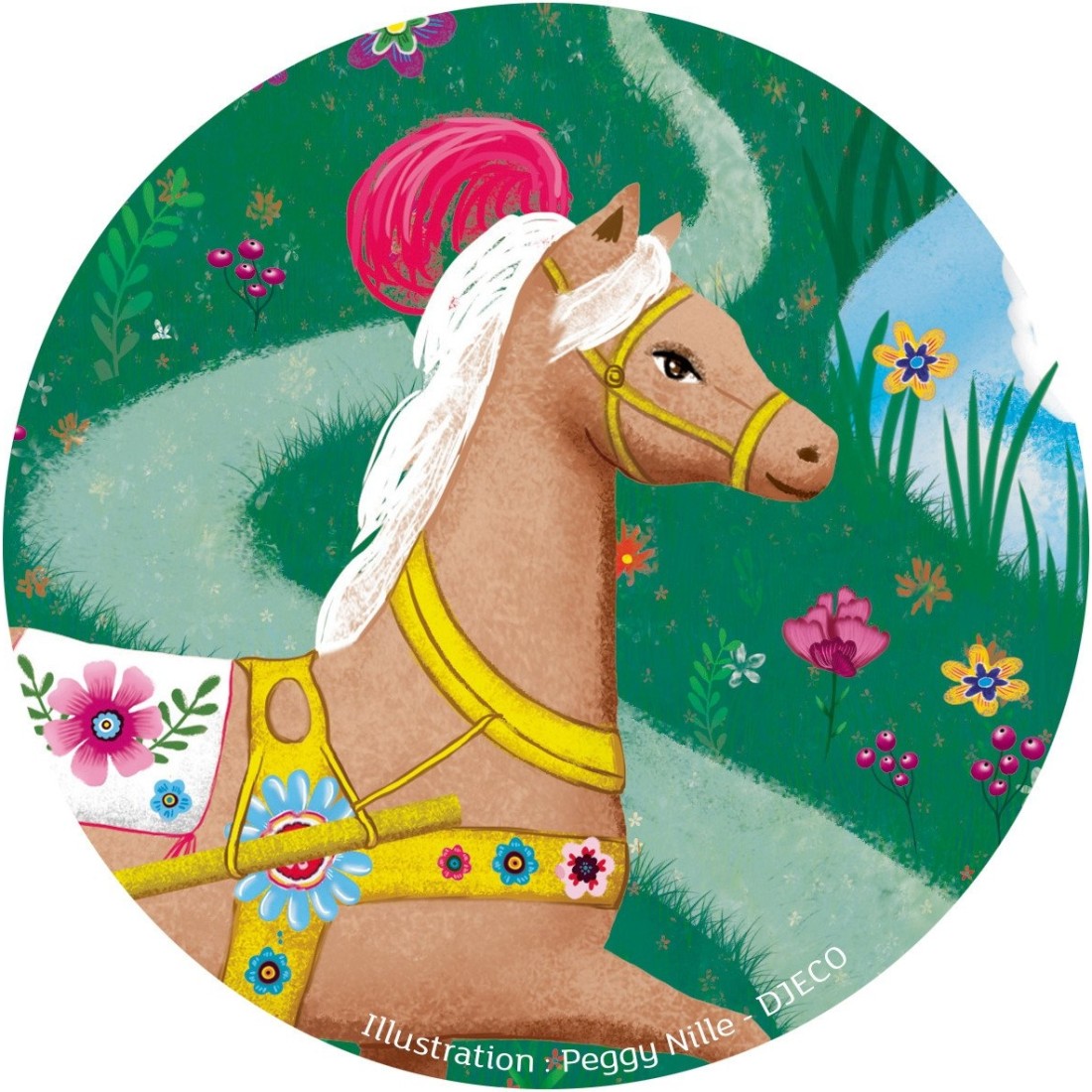 Djeco - Puzzle Silhouette : Carosse d'Elise (54 pcs)