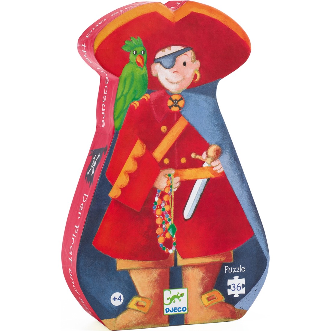 Djeco - Silhouette Puzzle: Pirate (36 pcs)