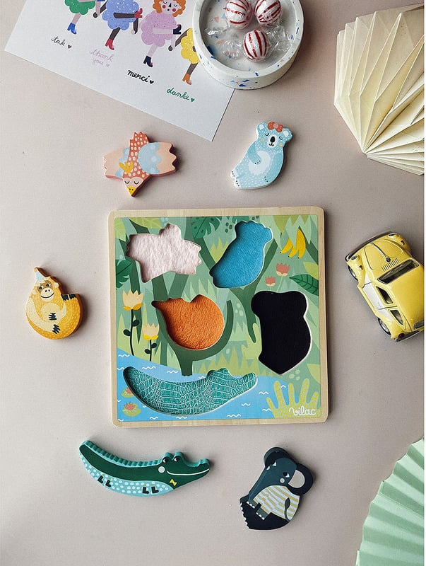 Vilac - Sensory Puzzle Jungle