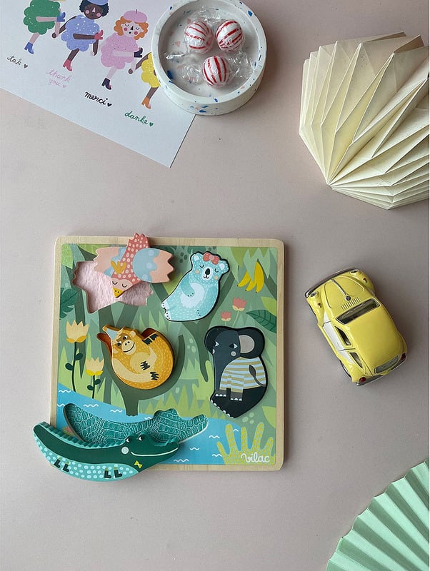 Vilac - Sensory Puzzle Jungle