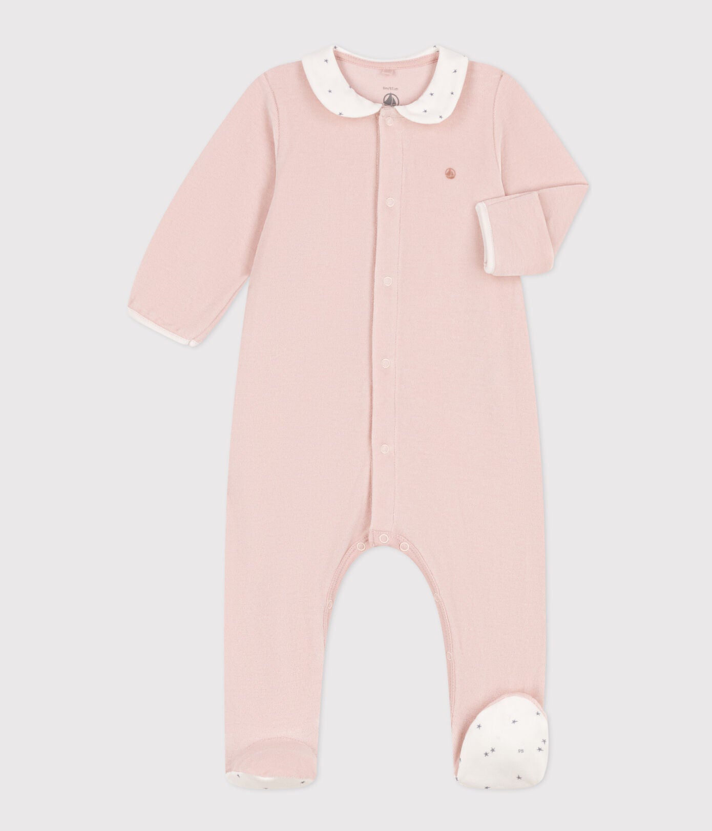 Petit Bateau - Pyjama Dors Bien à Col en Velours