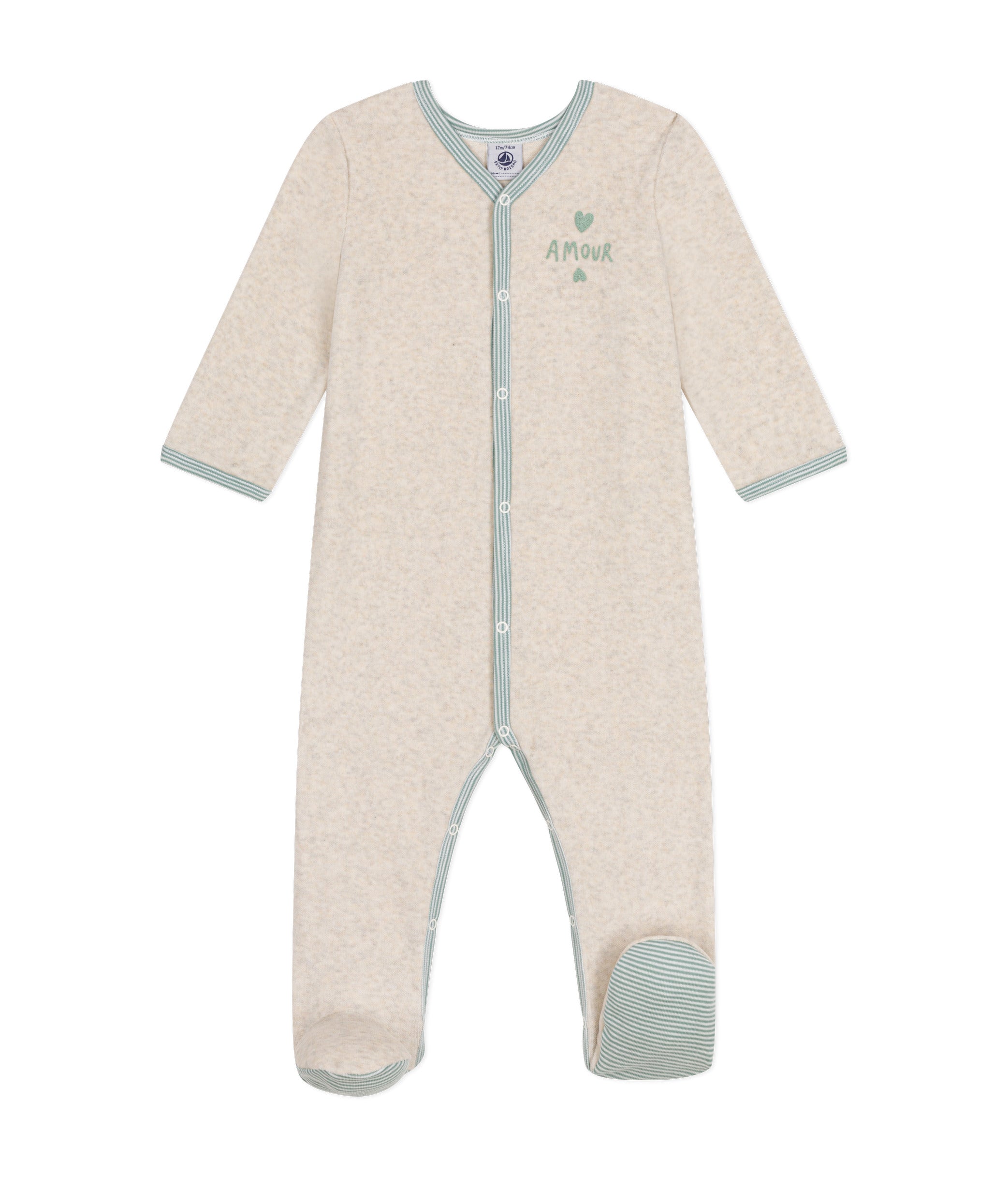 Petit Bateau - Pyjama Dors Bien "Amour"