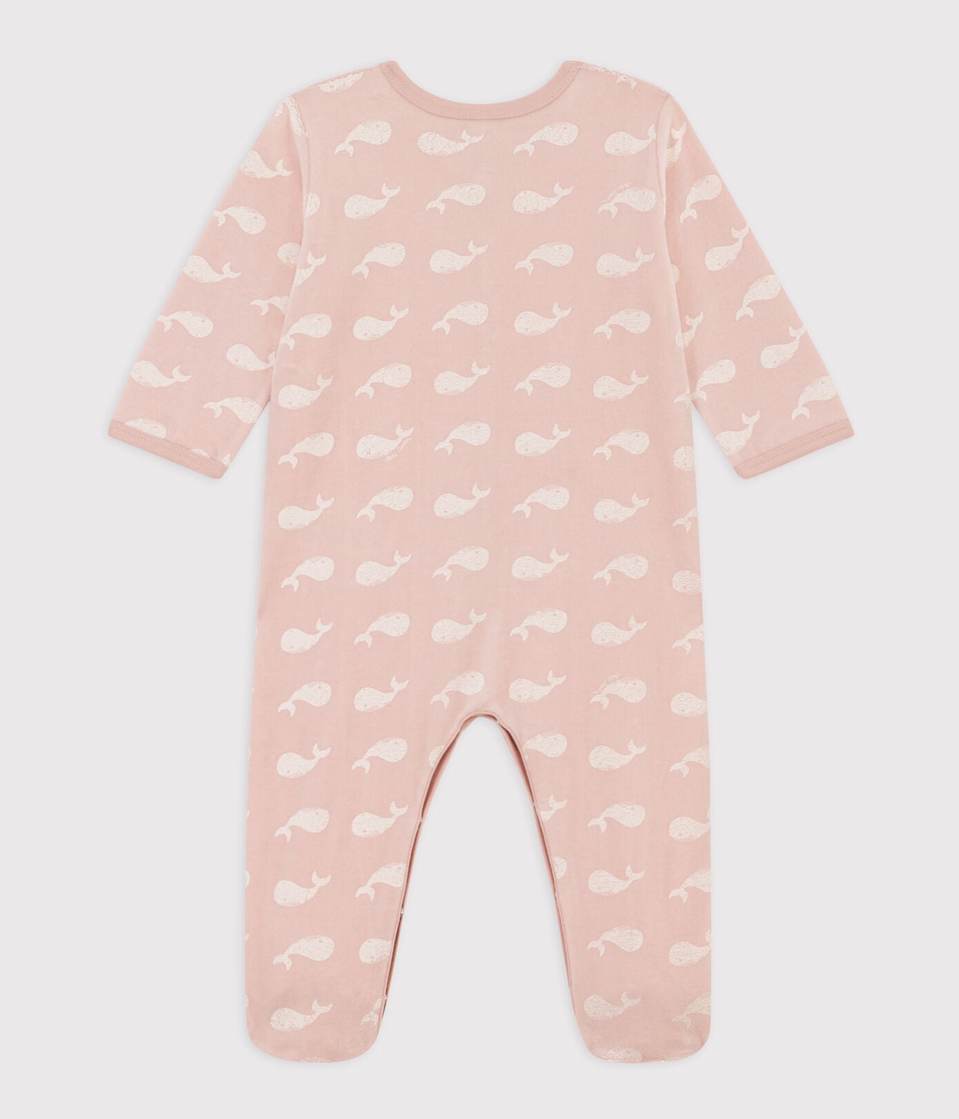 Petit Bateau - Pyjama Dors Bien Baleines en Velours