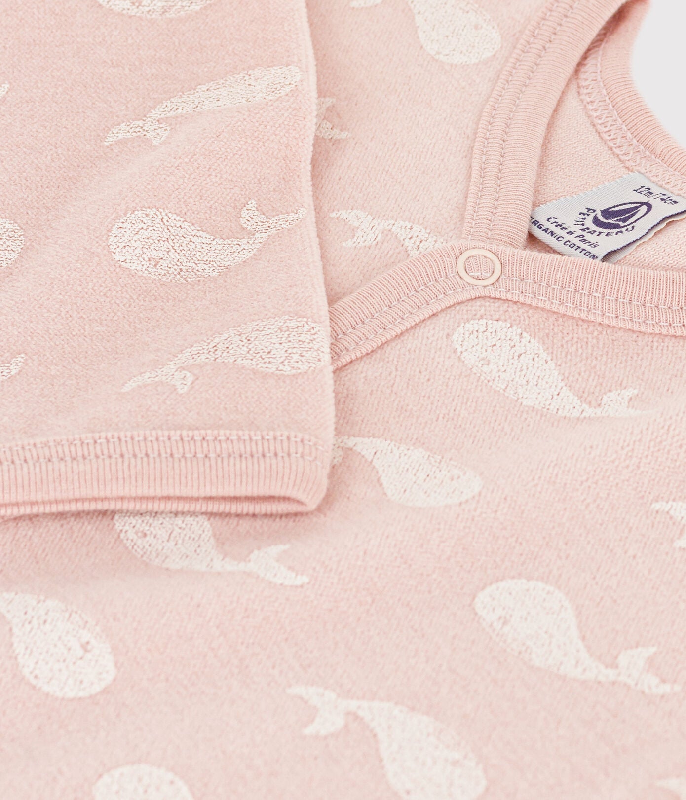 Petit Bateau - Pyjama Sleep Well Velvet Whales