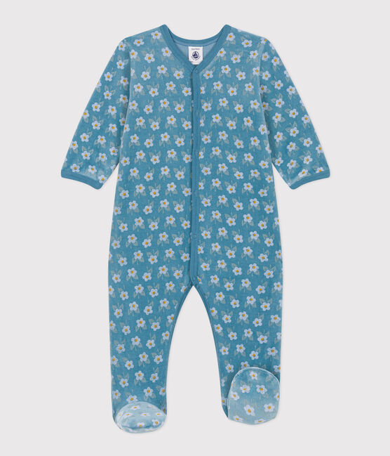 Petit Bateau - Pyjama Dors Bien Fleurs en Velours
