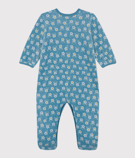 Petit Bateau - Pyjama Dors Bien Fleurs en Velours
