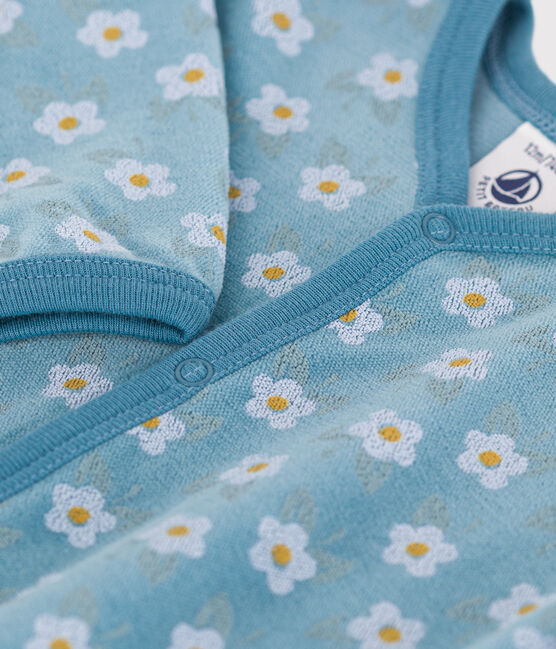 Petit Bateau - Pyjama Dors Bien Fleurs en Velours