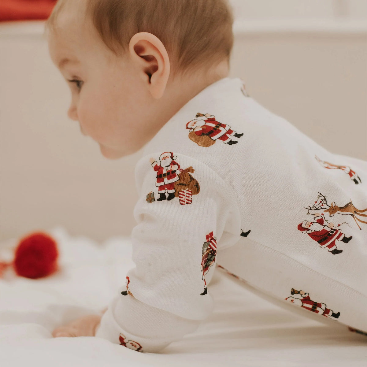 Petit Lem - Pyjama à pieds Pères Noël