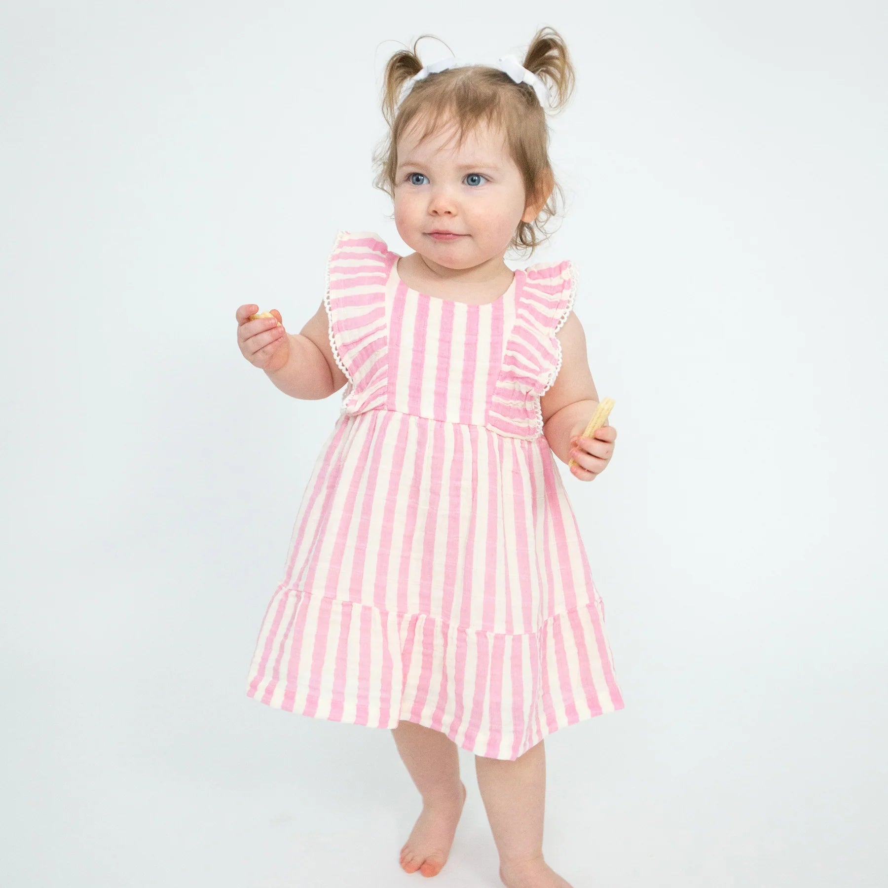Angel Dear - Robe à bordures Picot et Cache-couche