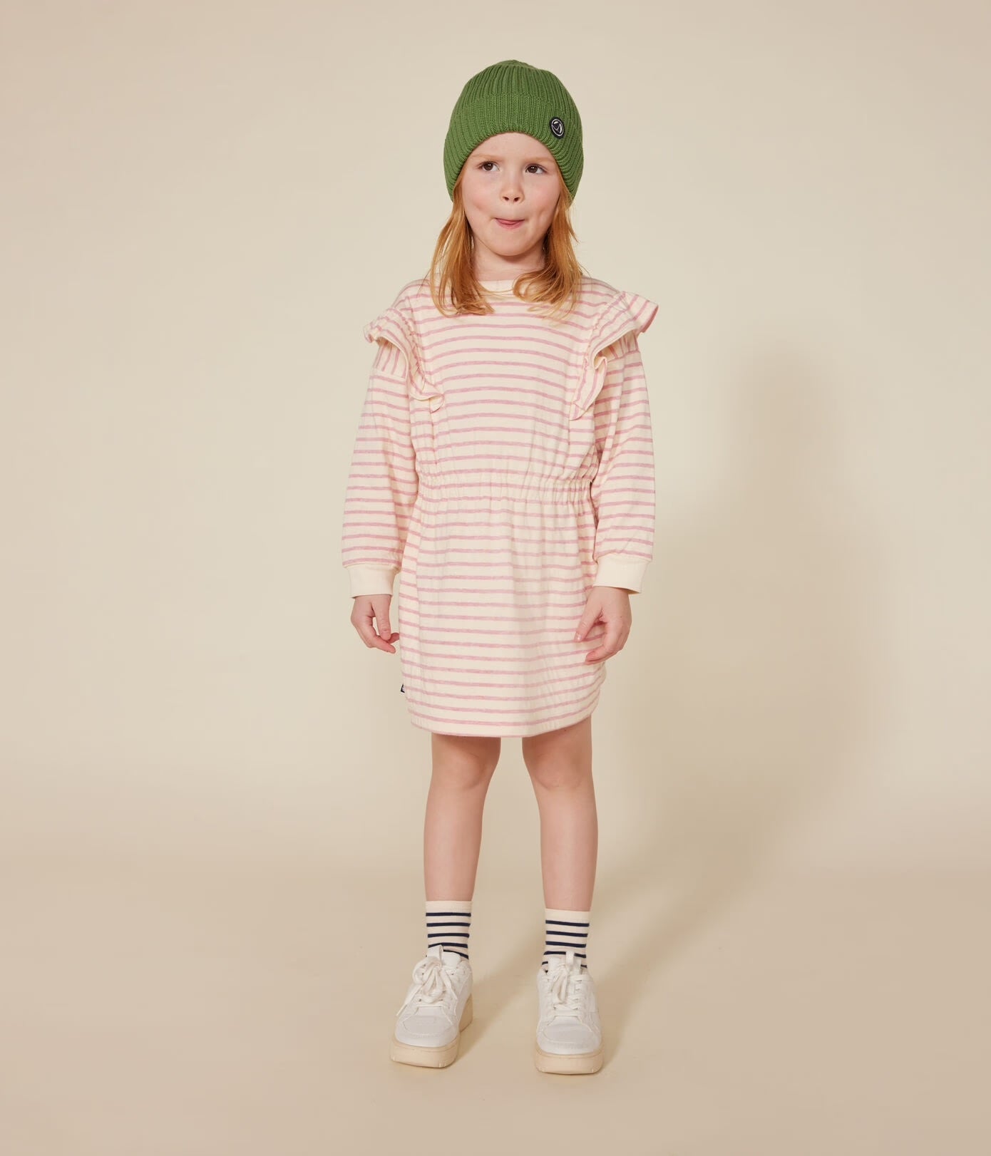 Petit Bateau - Robe à Manches Longues