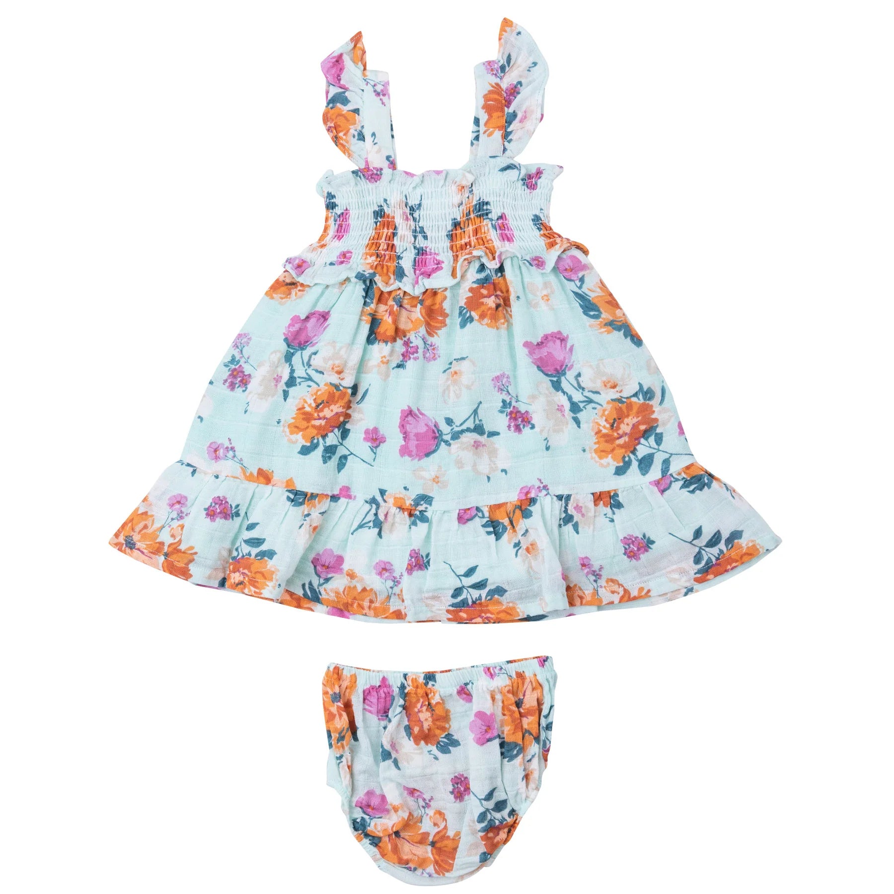 Angel Dear Smocked Ruffle Dress