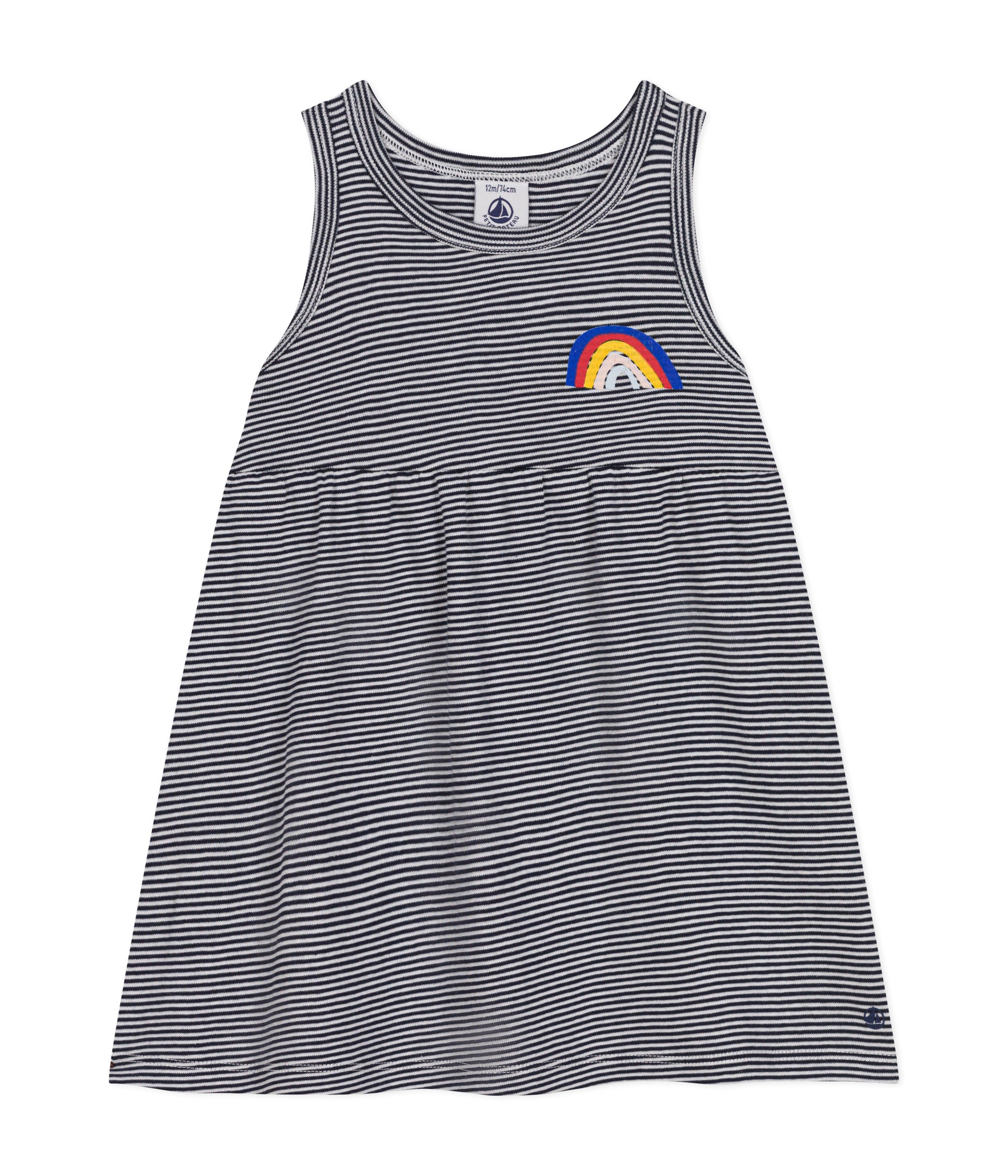 Petit Bateau - Robe Arc-en-ciel avec Rayures