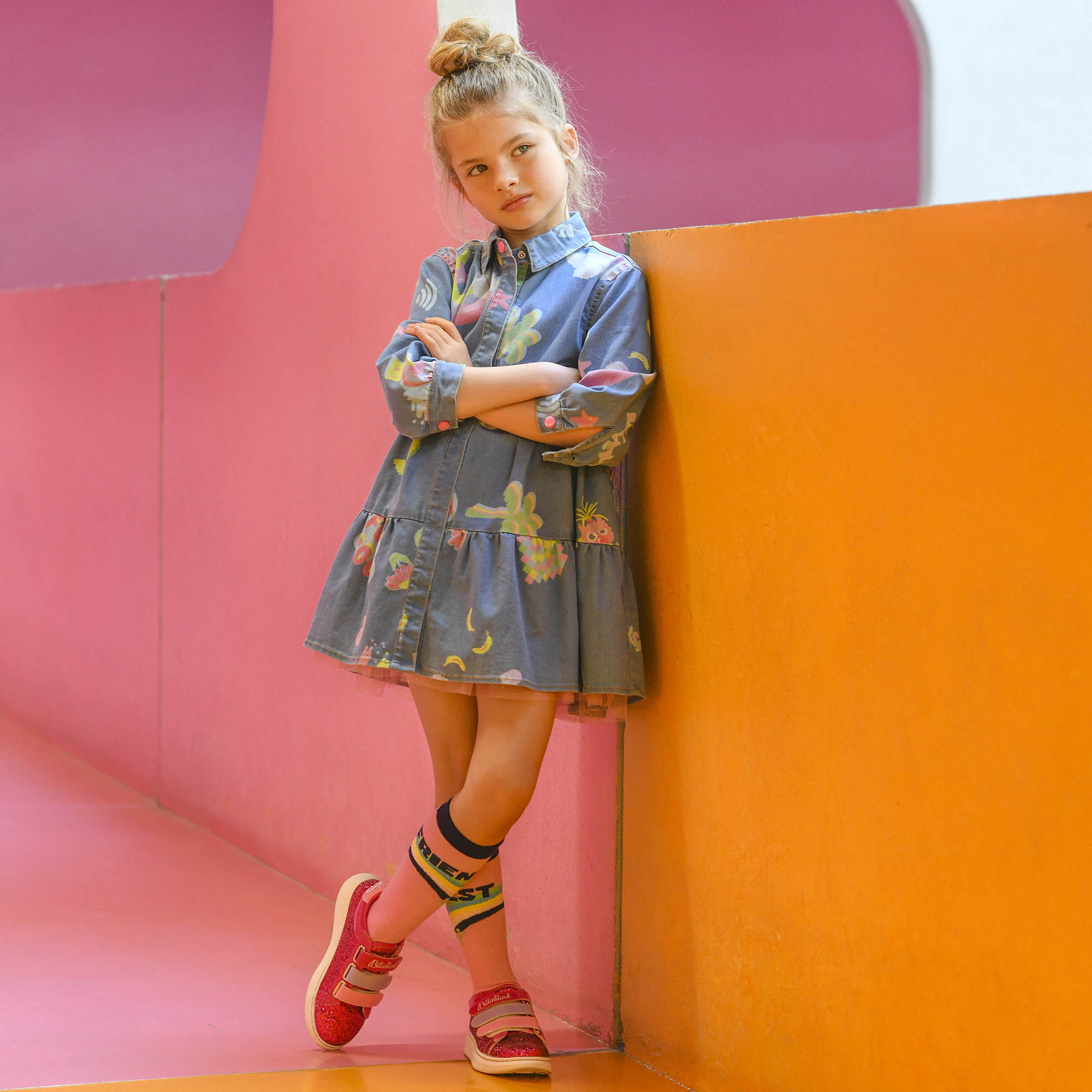 Billieblush - Robe en Denim avec Motifs
