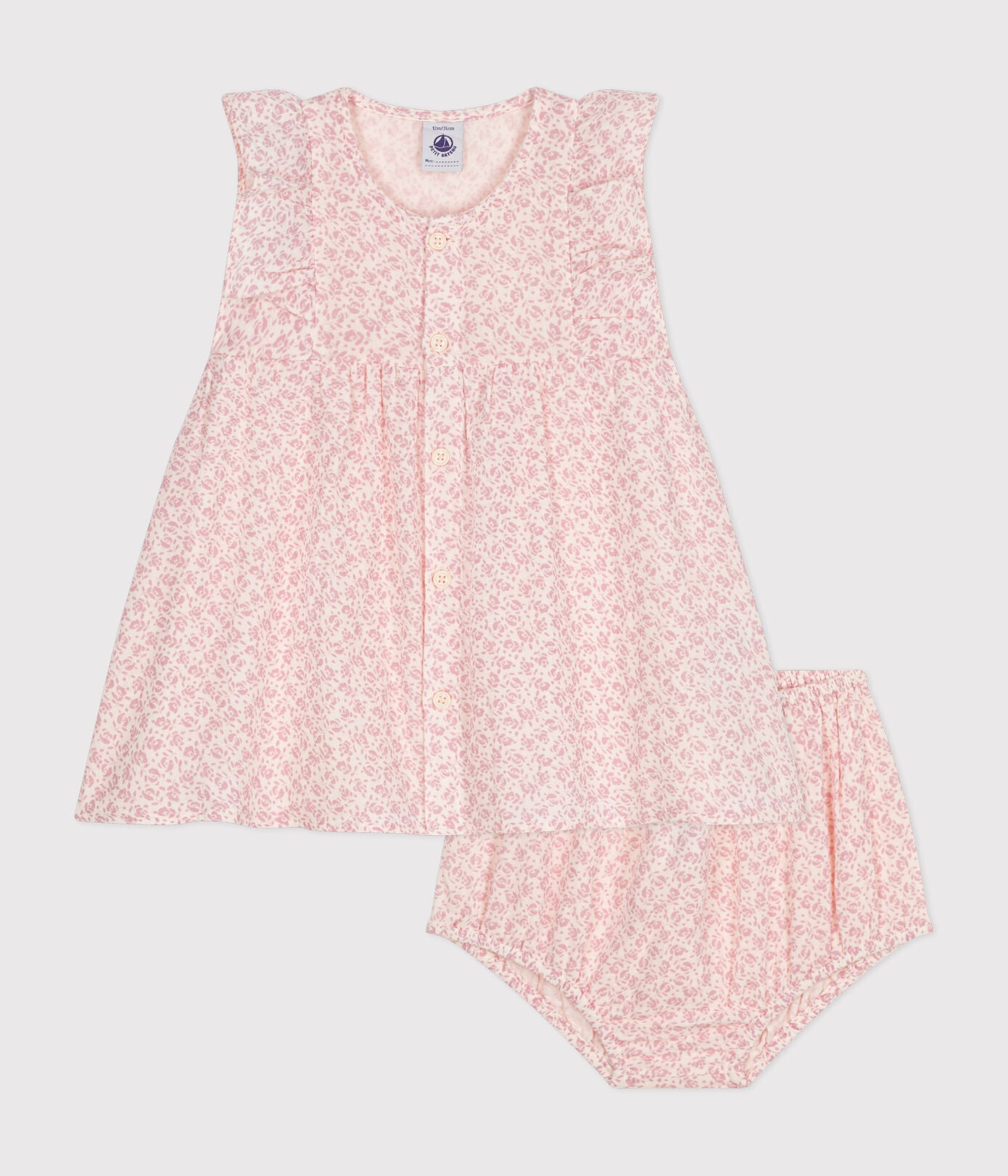 Petit Bateau - Ensemble Robe et Bloomer Floral